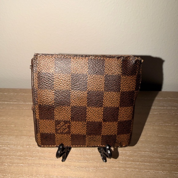 Louis Vuitton Damier Ebene Marco Bifold Wallet Initials Fair Condition - Picture 2 of 13